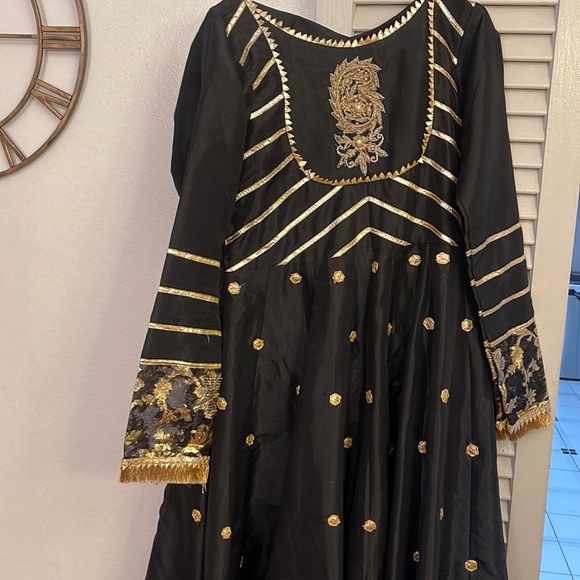 Long Black Dress 3 pc. - Picture 1 of 3